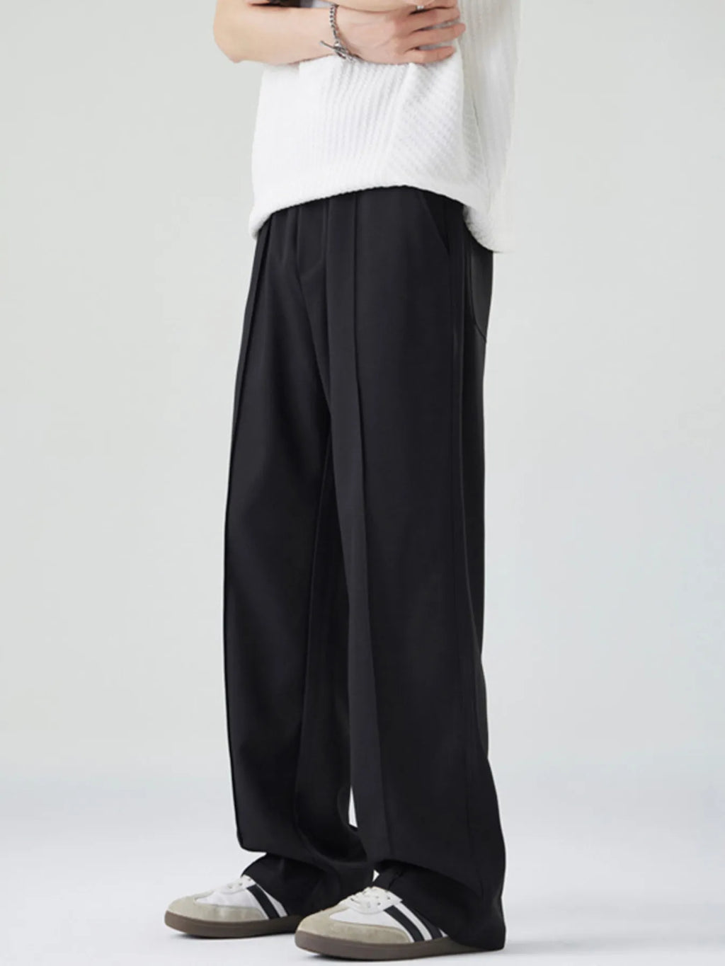 Men's Full Size Casual Loose Fit Drawstring Pants Plus Size