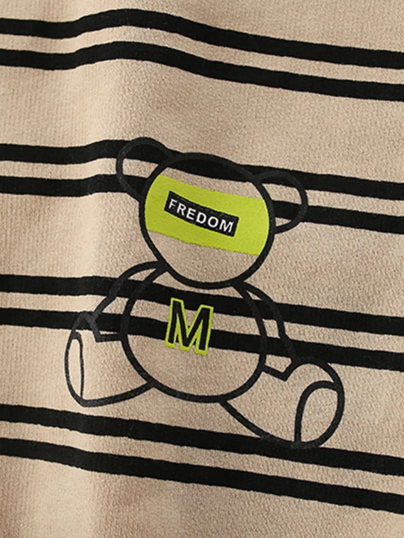 Children's Striped Bear Crew Neck Sweatshirt
