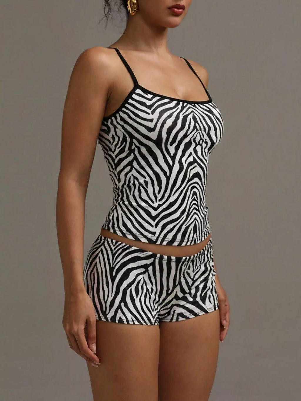 Leopard Print Cami ad Shorts Set