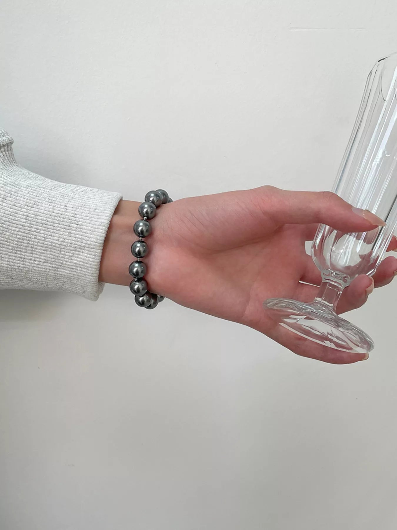 Pearl Beaded Bracelet with Clasp