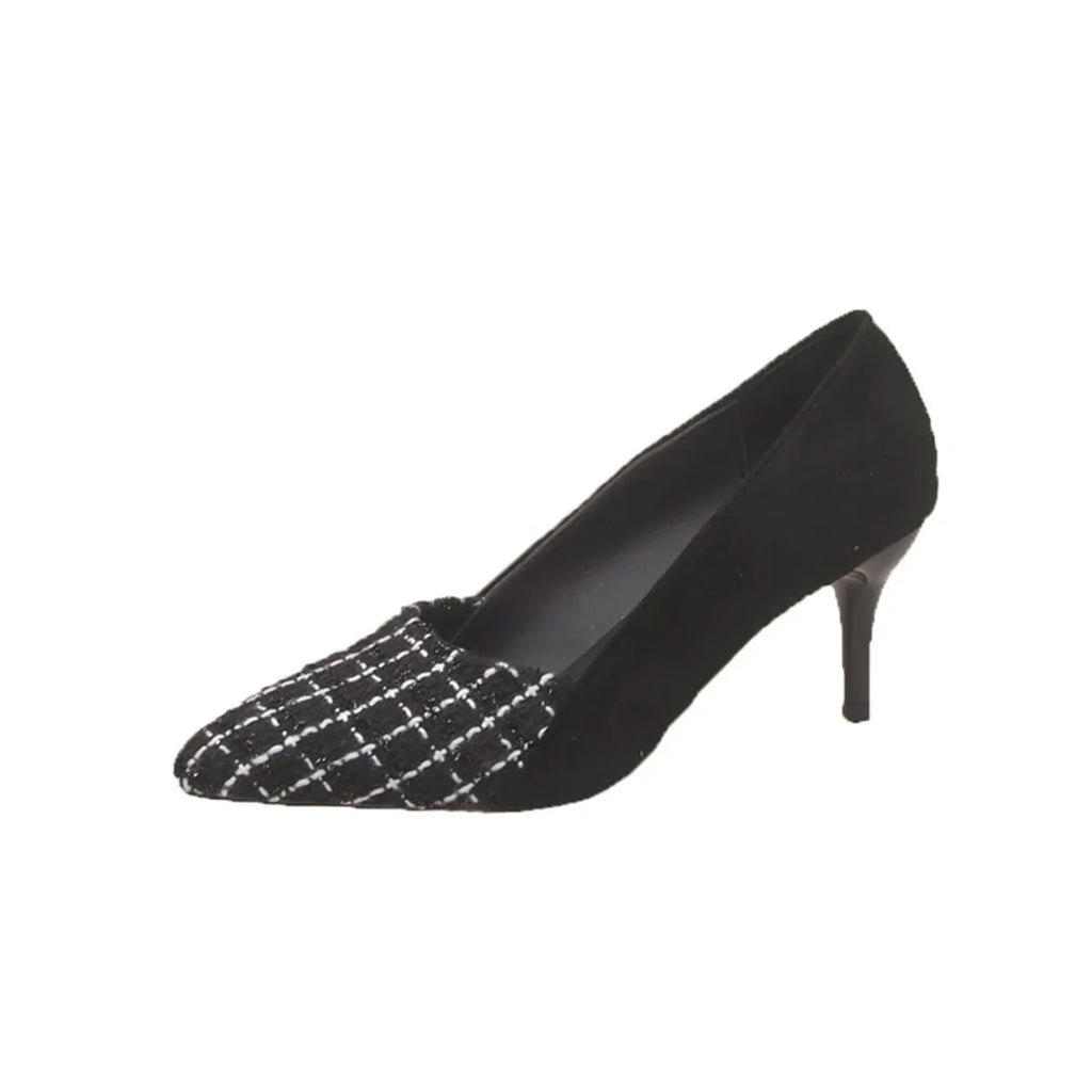 Point Toe Suede Pumps