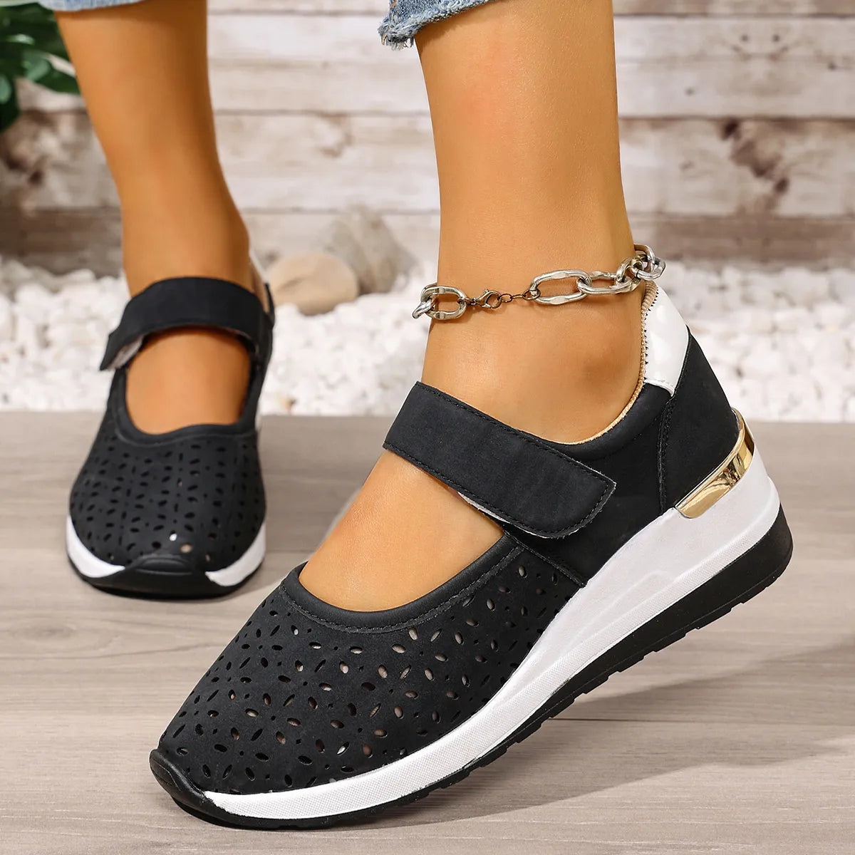 Breathable Wedge Sandals