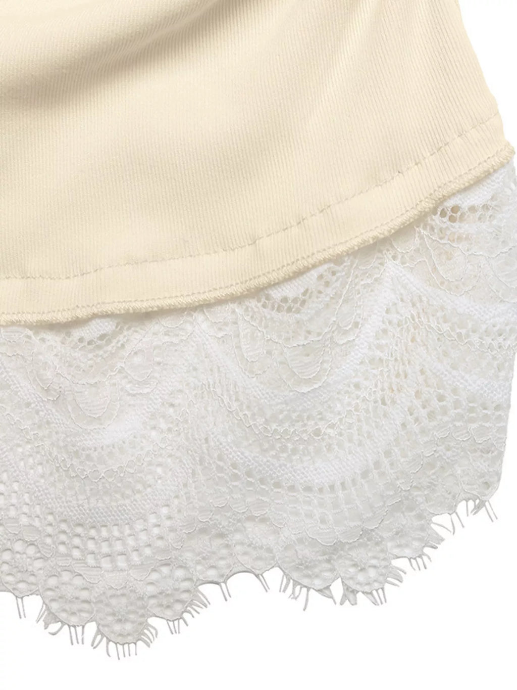 Lace Trim Long Sleeve T-Shirt