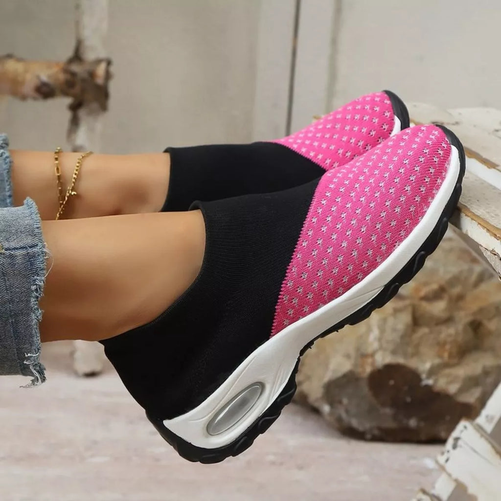 Color Block Mesh Athletic