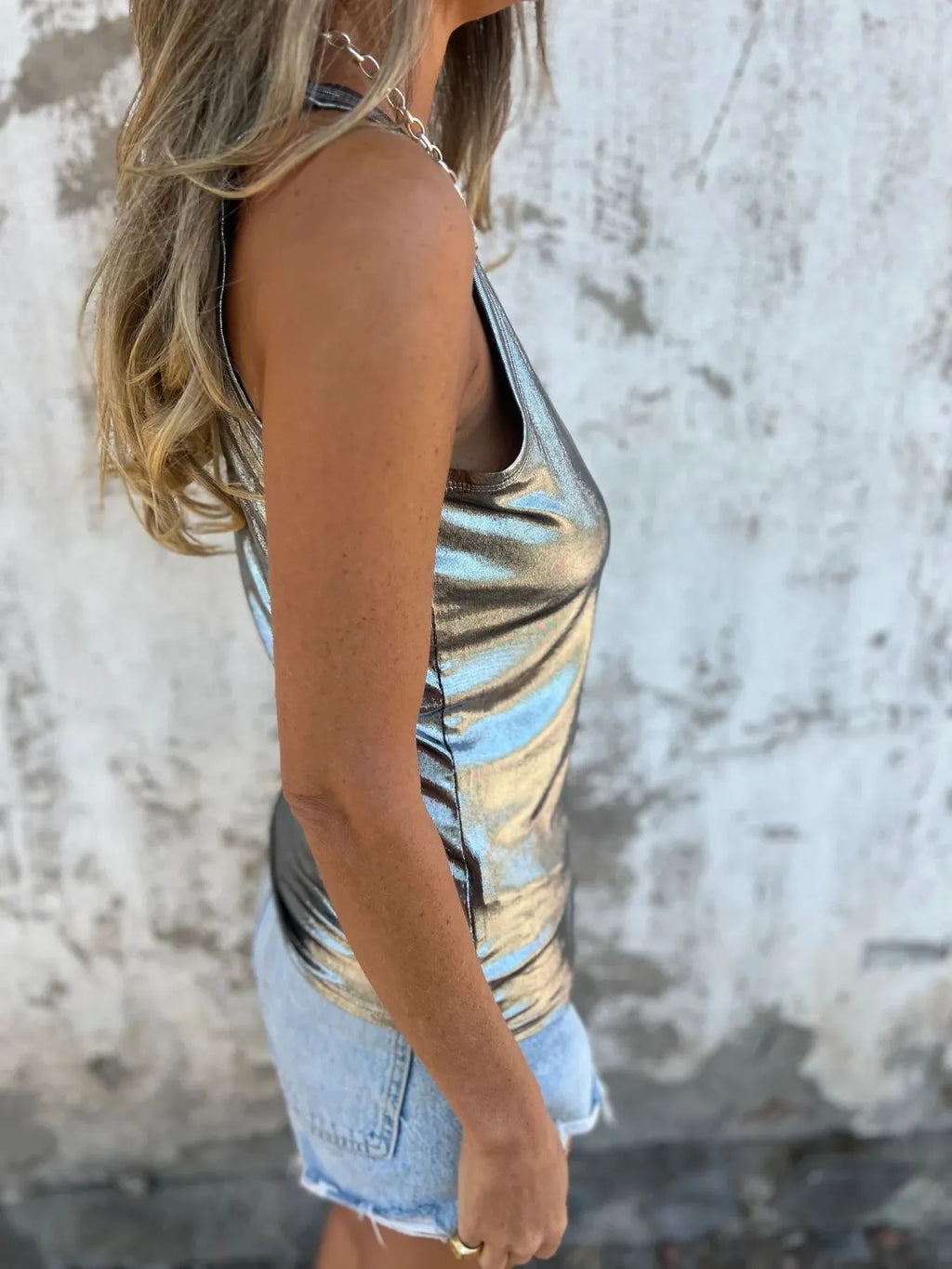 Full Size Round Neck Tank Top Plus Size