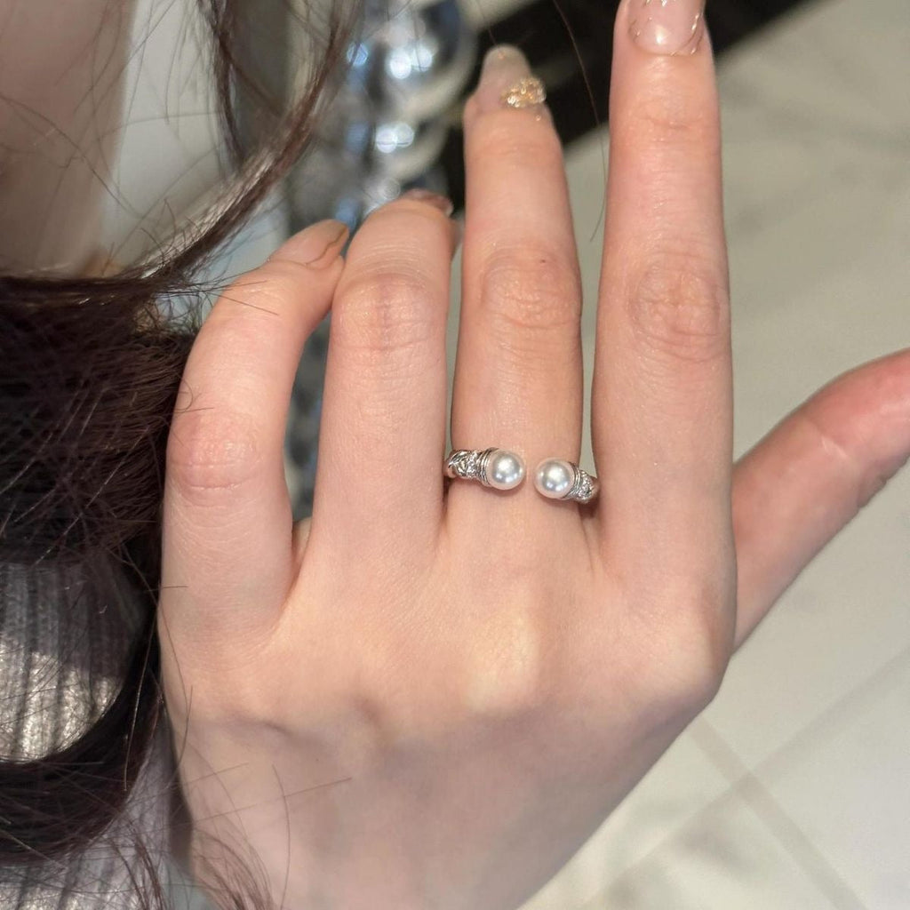 Pearl Open Cuff Ring