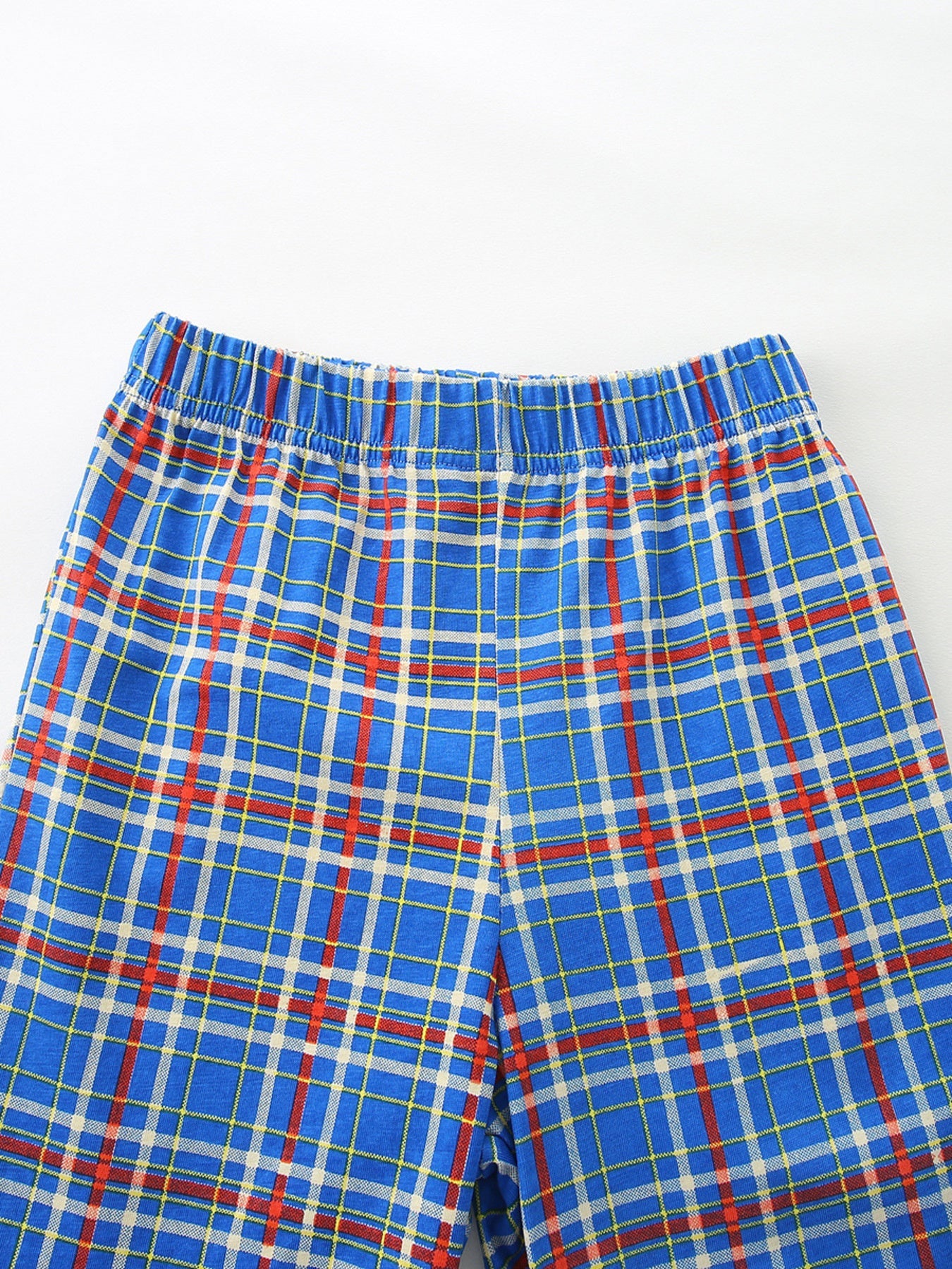 Children's Airplane Graphic Tee & Plaid Shorts Set