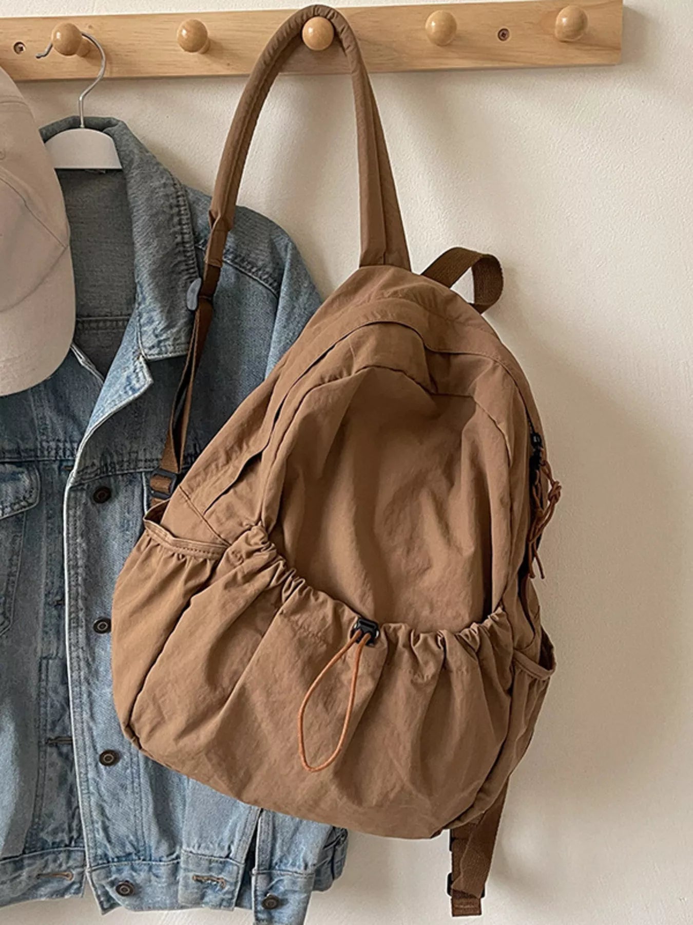 Casual Lightweight Drawstring Backpack Bag