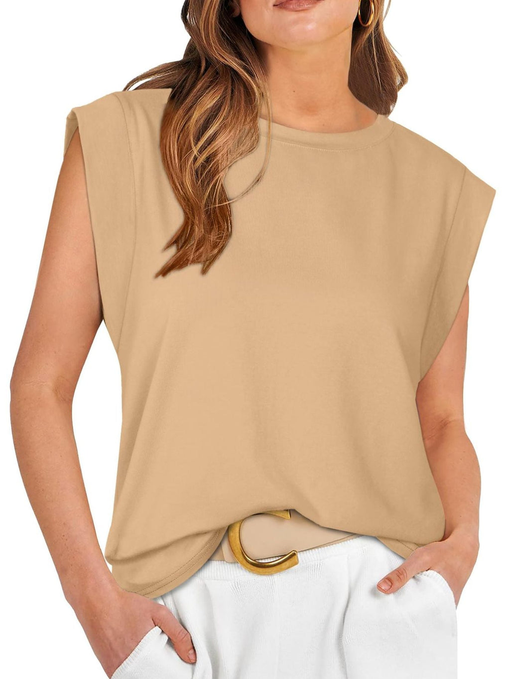 Solid Color Round Neck Tank