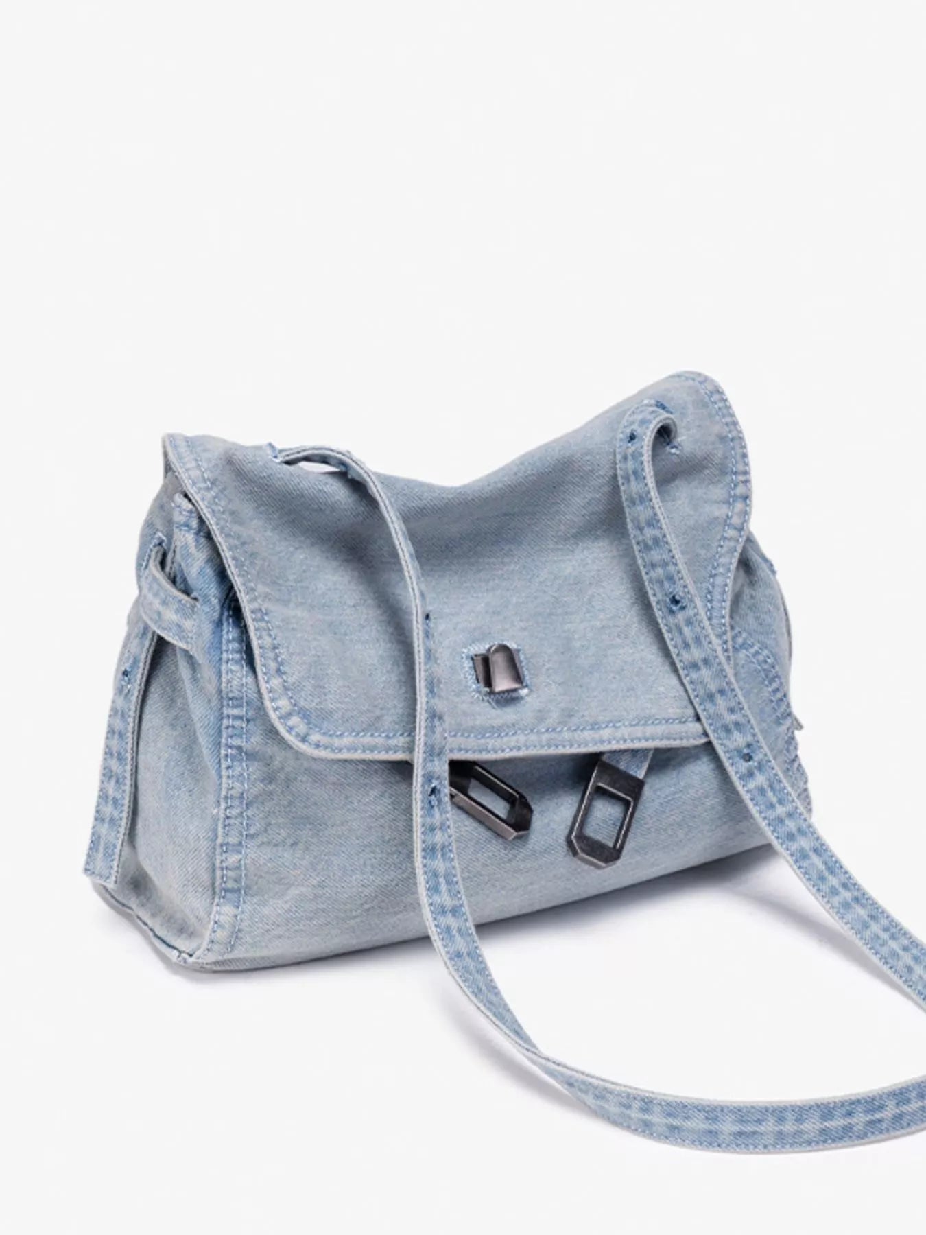 Vintage Denim Shoulder Bag