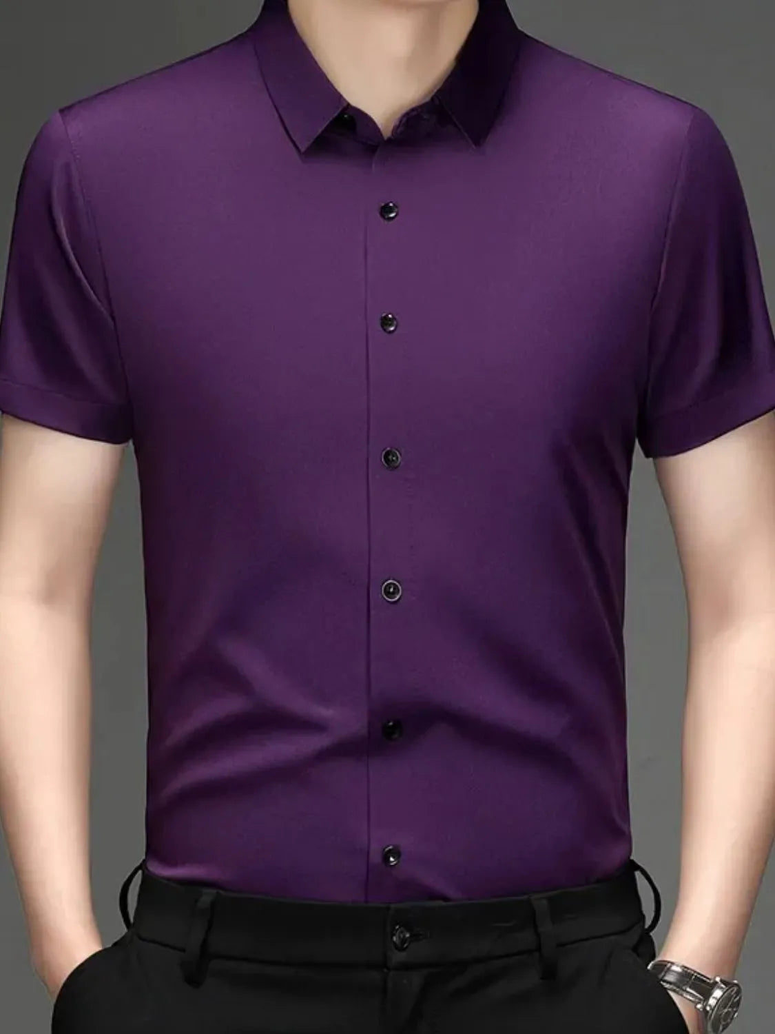 Men's Button Up Short Sleeve Shirt