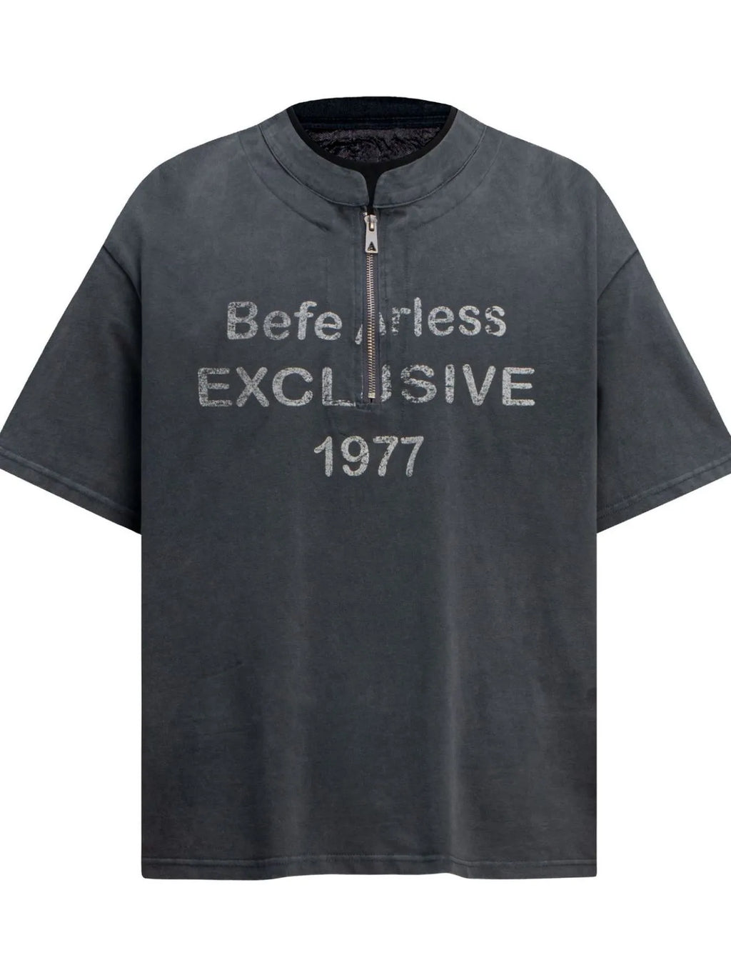 Men's Quarter Zip Short Sleeve T-Shirt