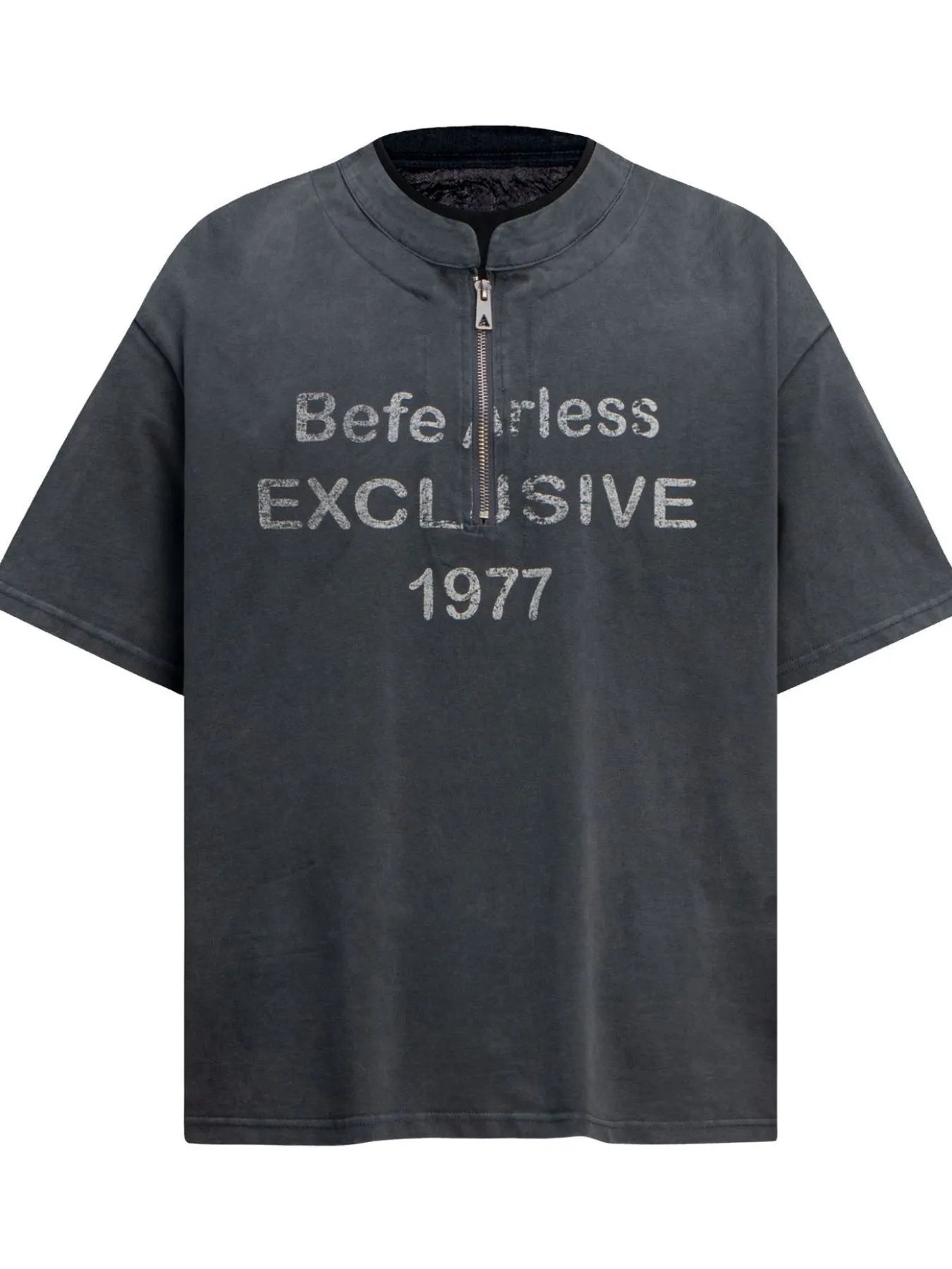 Men's Quarter Zip Short Sleeve T-Shirt