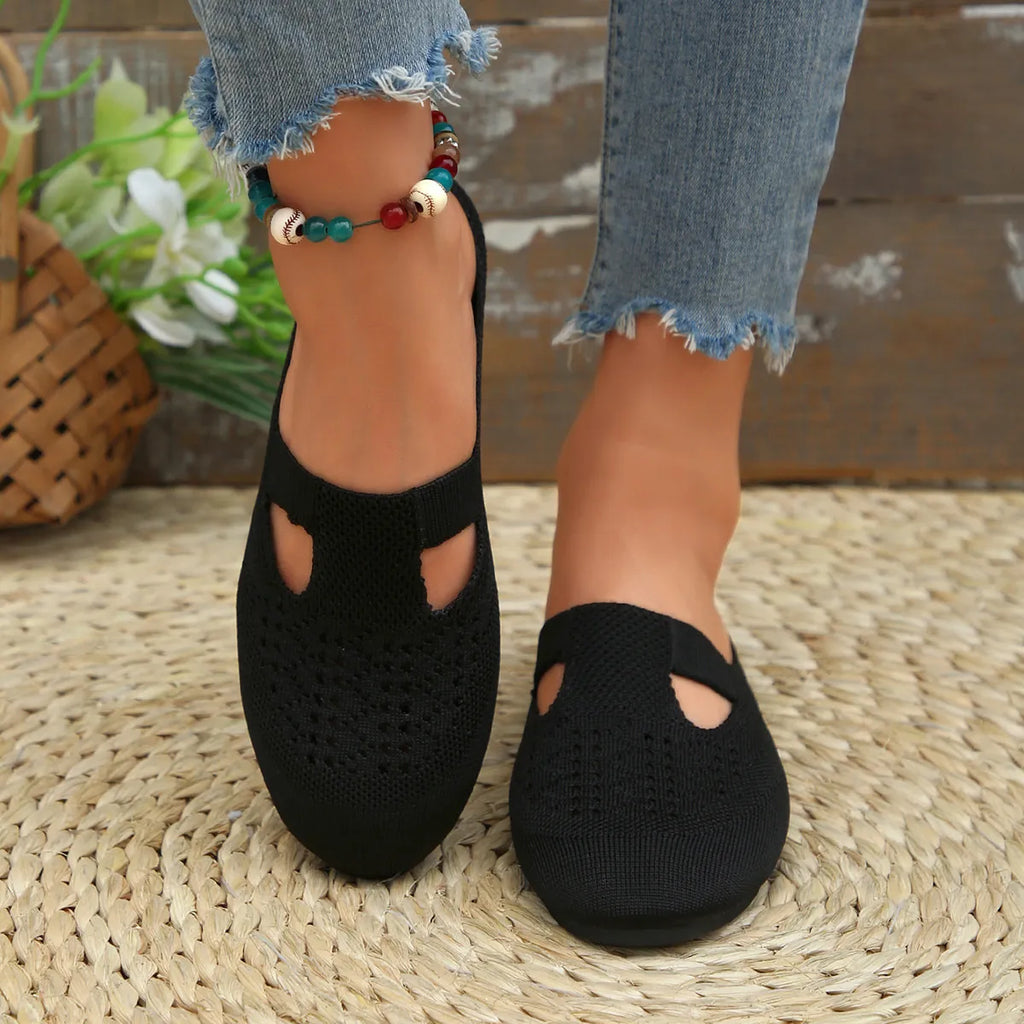Round Toe Flat Slip-Ons