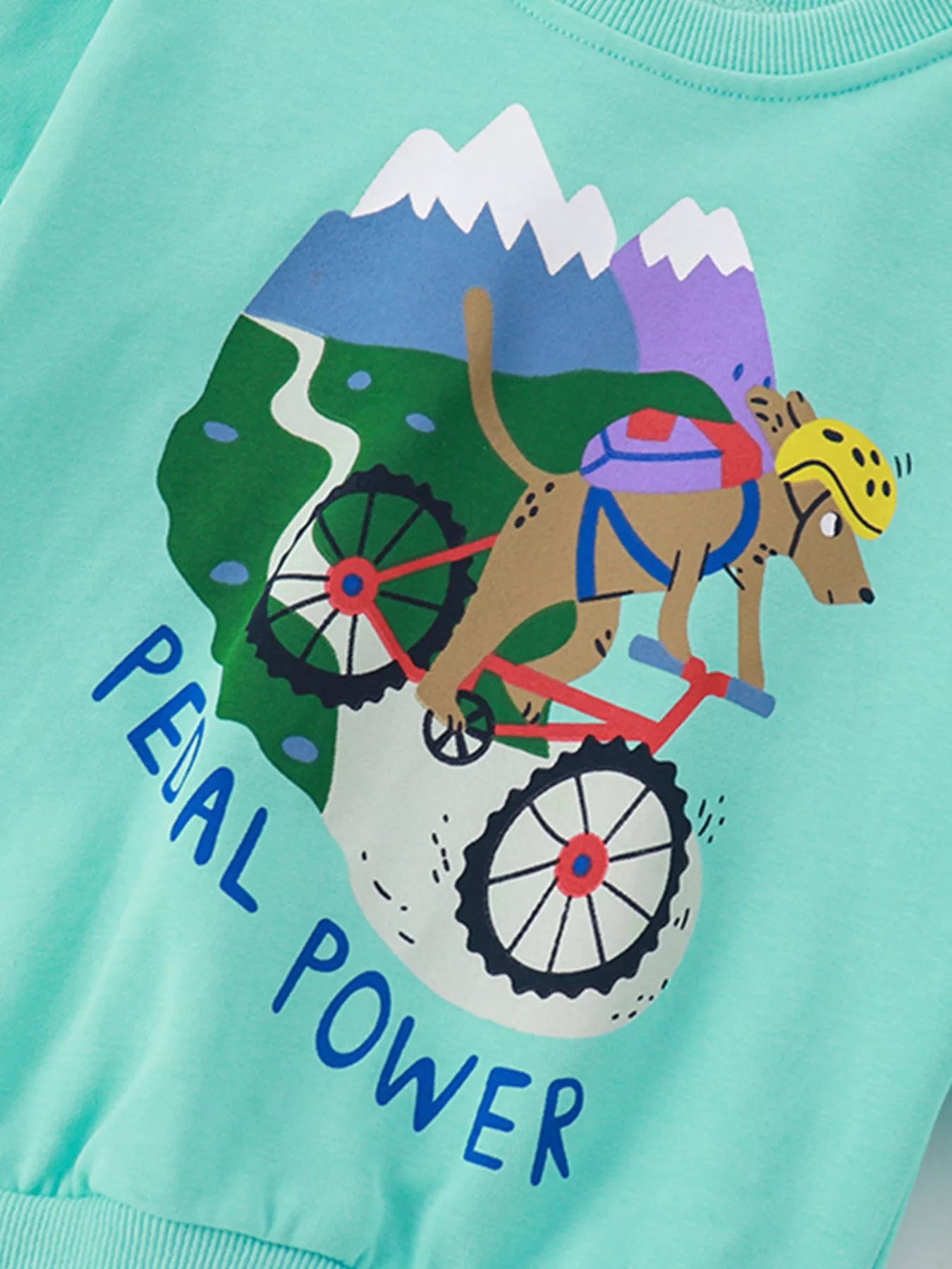 Children's Pedal Power Graphic Crew Neck Sweatshirt