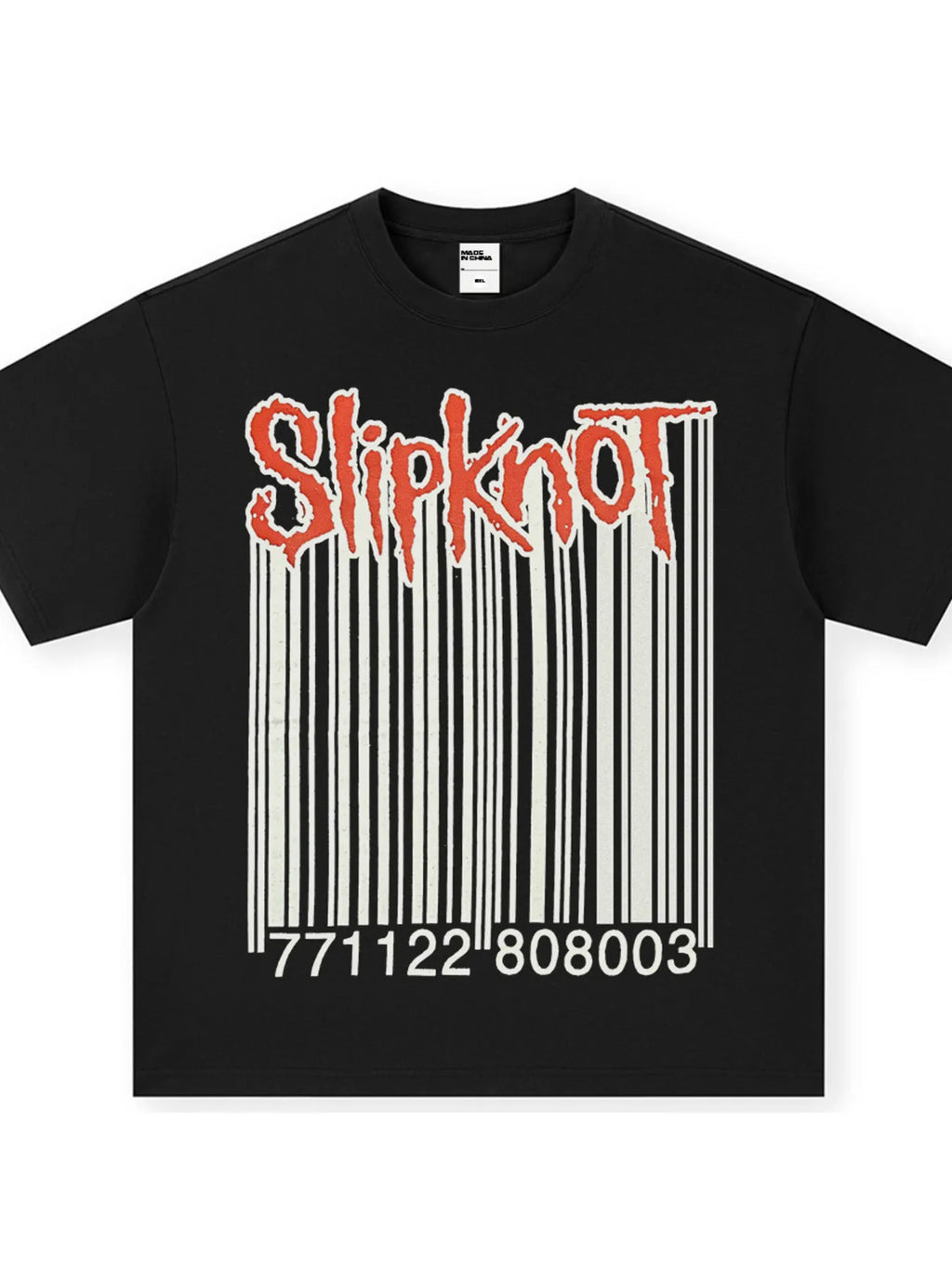 Men's Slipknot Barcode Graphic Vintage Wash T-Shirt