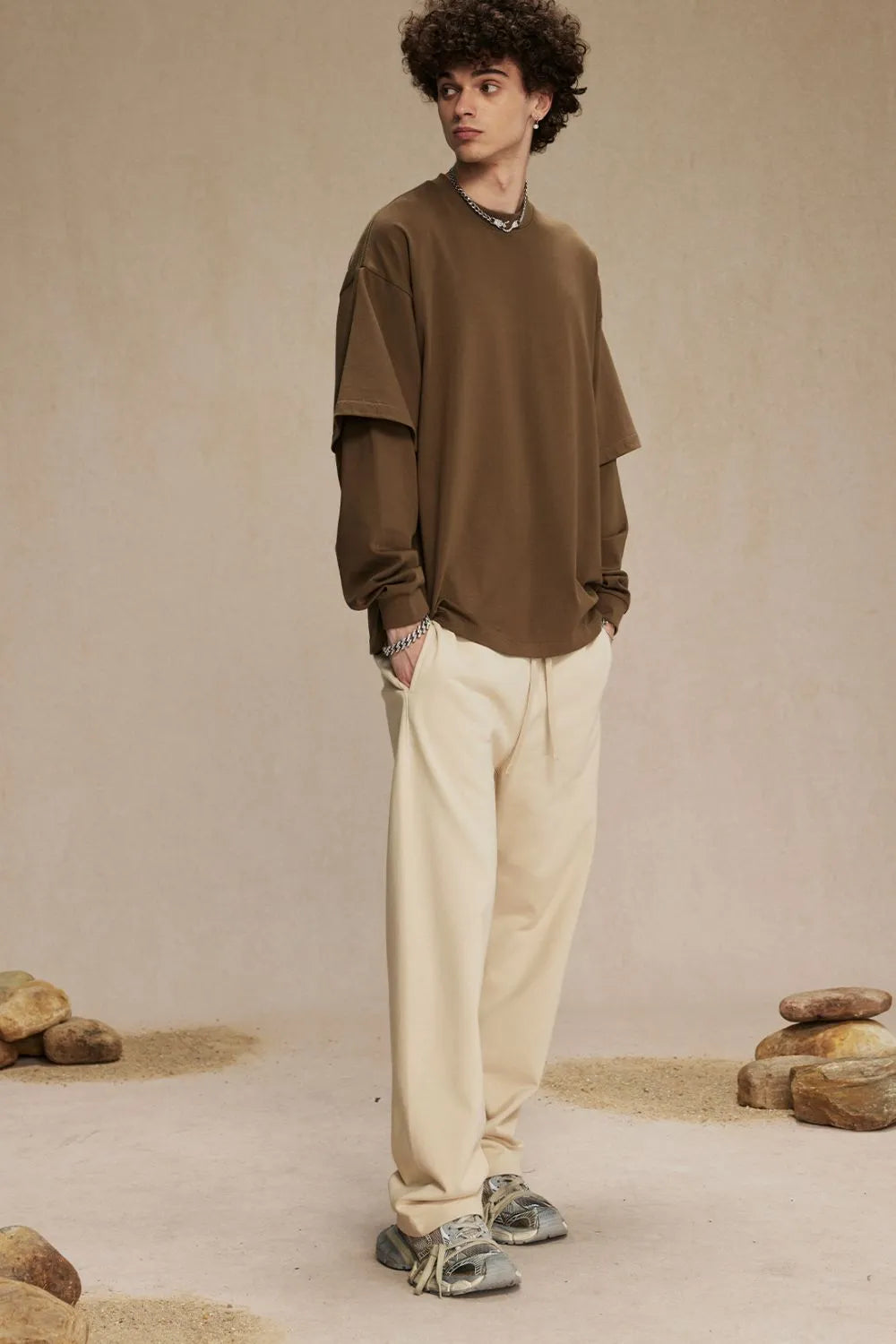 Men's Round Neck Long Sleeve T-Shirt