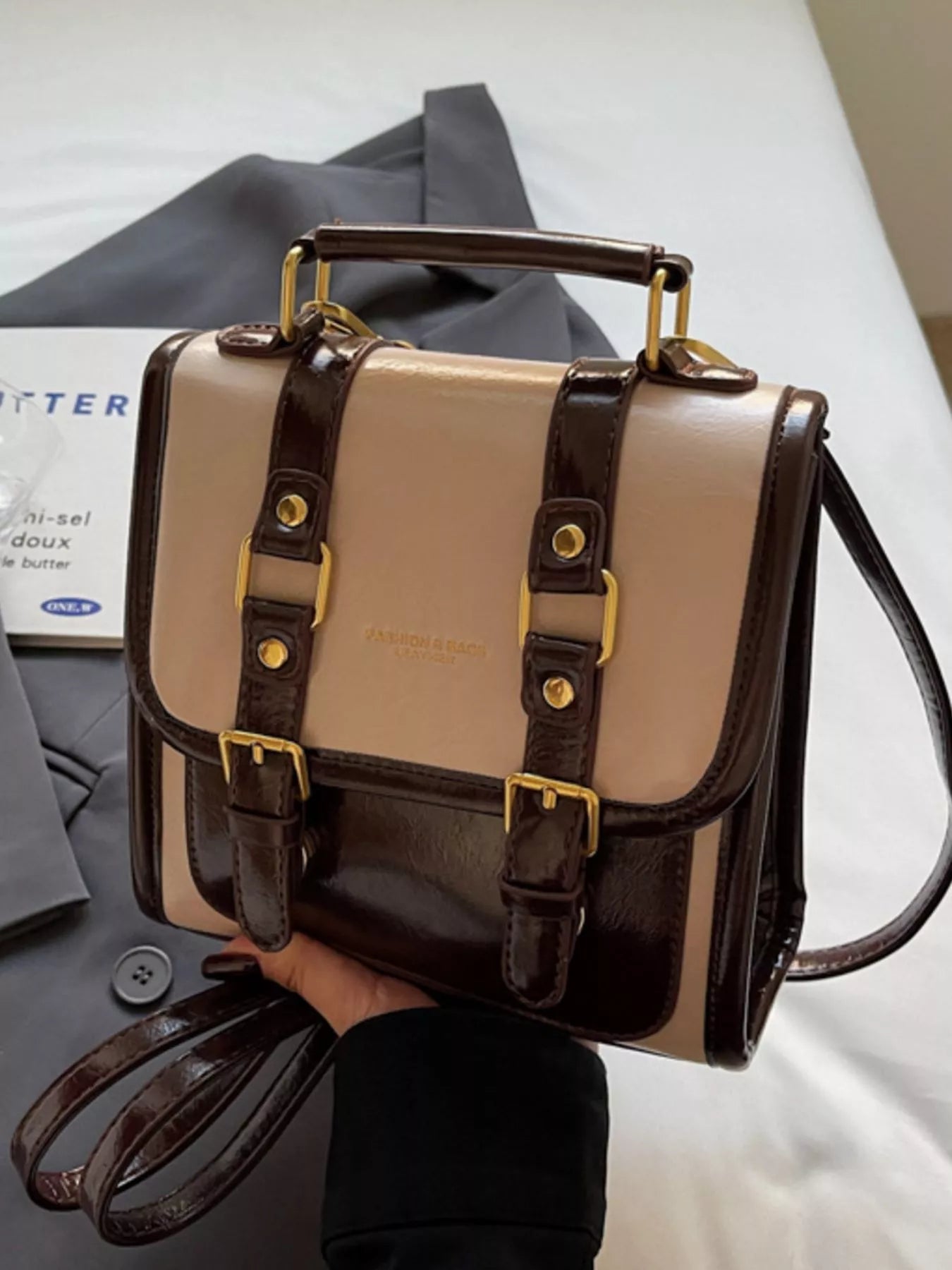 Buckle Flap Backpack Bag