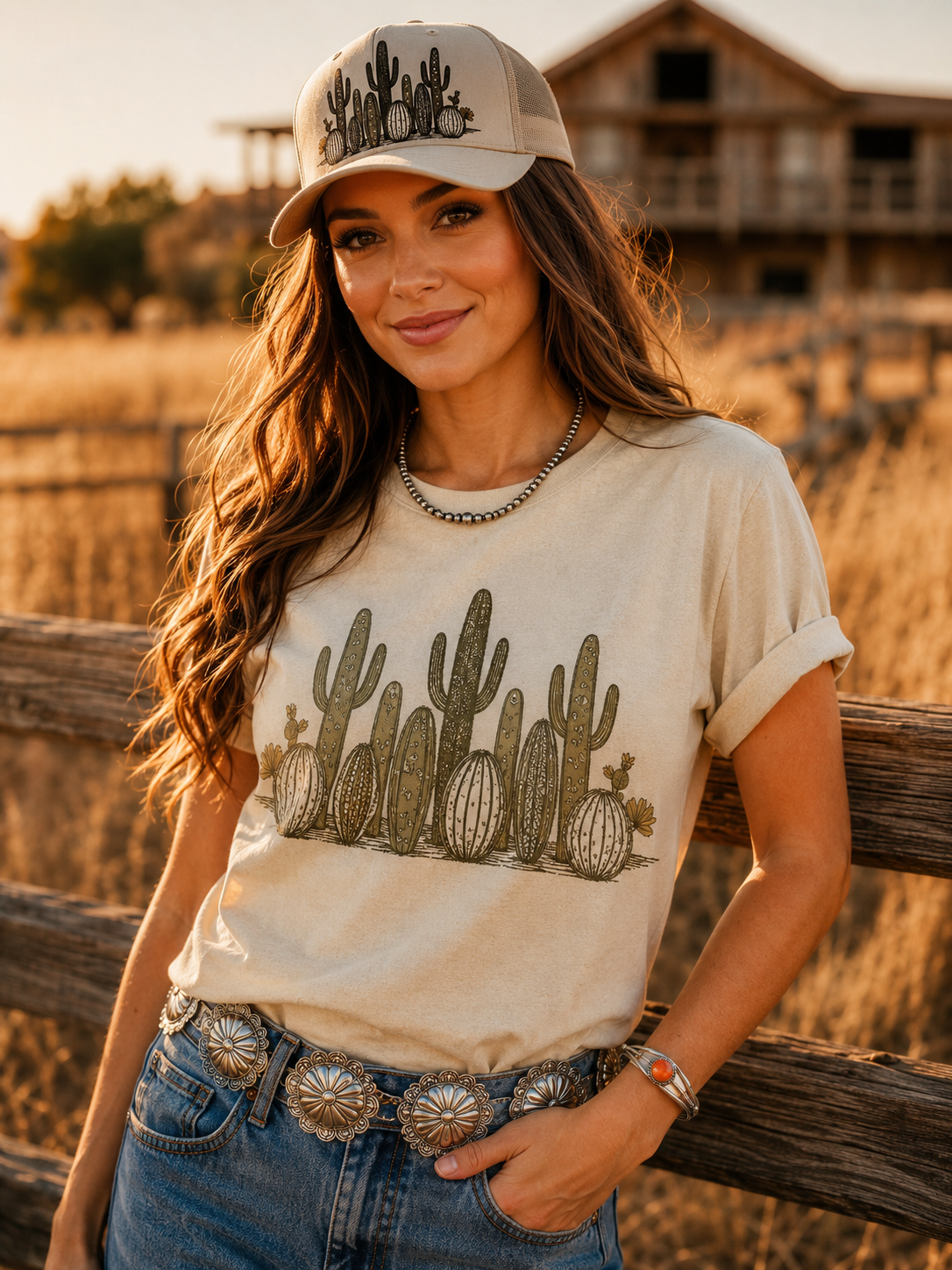 Western Cactus Garden Graphic Tee