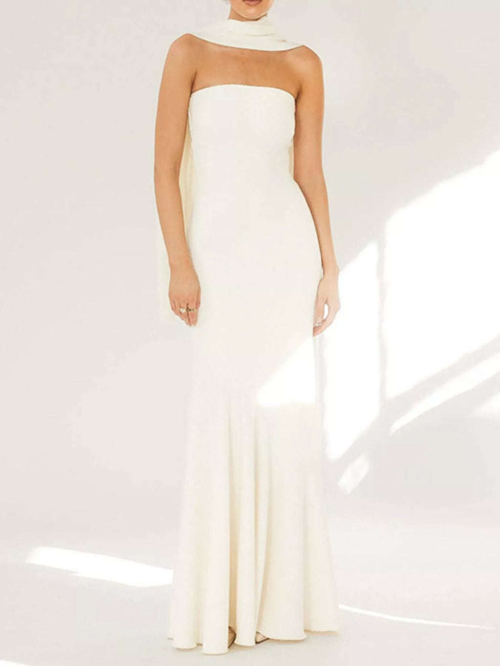 Strapless Mermaid Maxi Dress