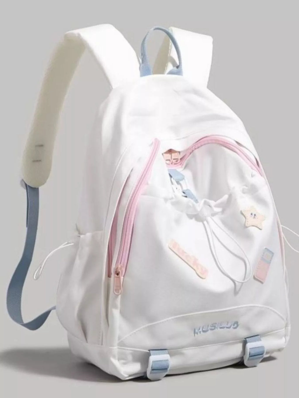Drawstring Contrast Backpack Bag