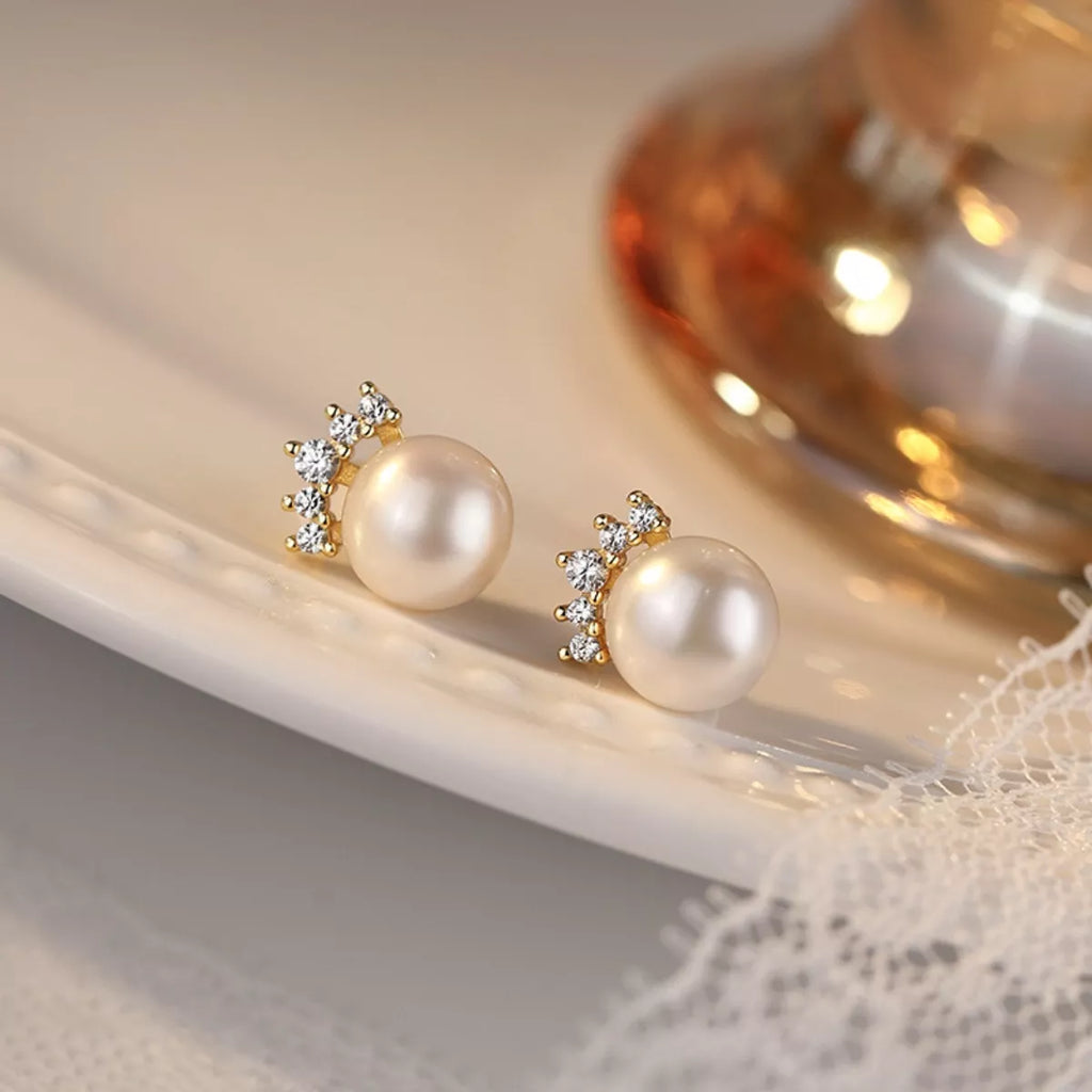 Freshwater Pearl Stud Earrings