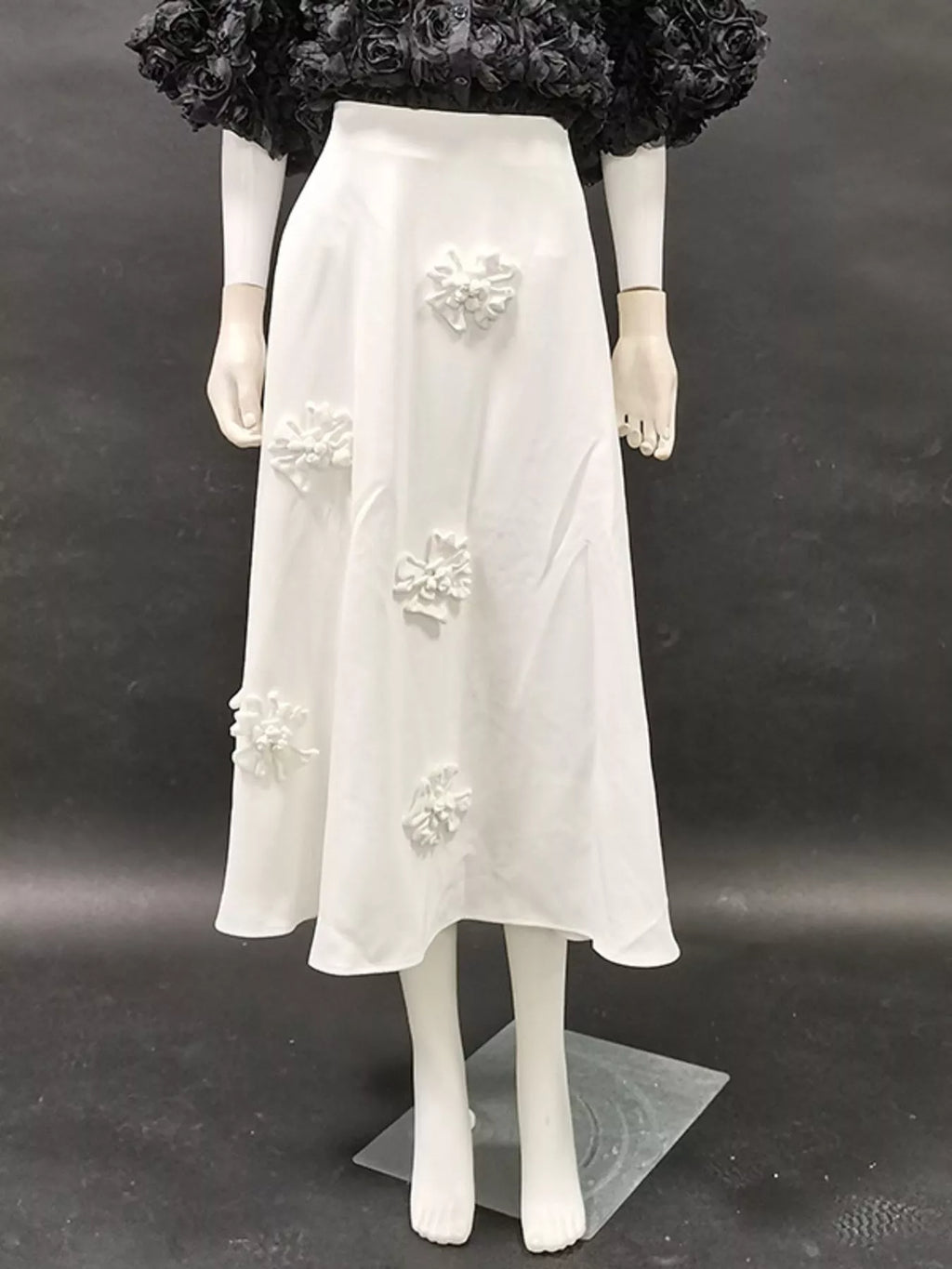 Floral Embellished Midi Skirt