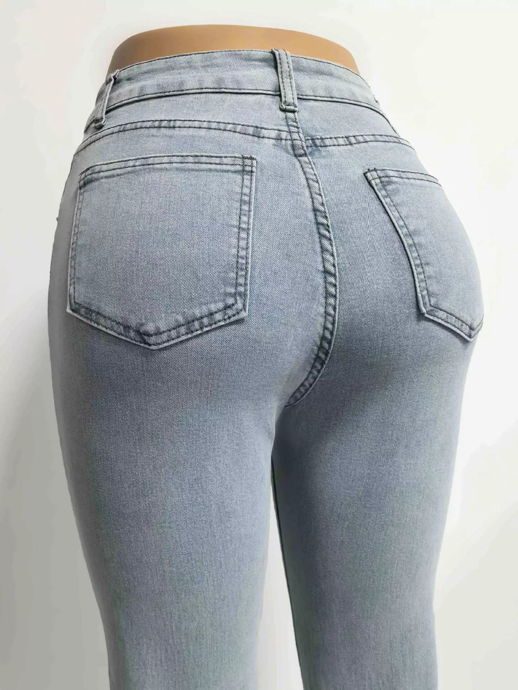 High-Waisted Flare Leg Jeans
