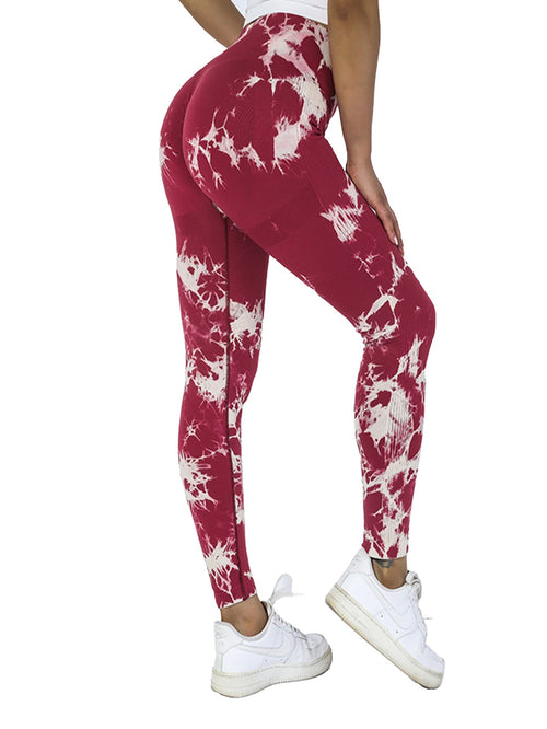 5-Pack Tie Dye Cut-Out Leggings