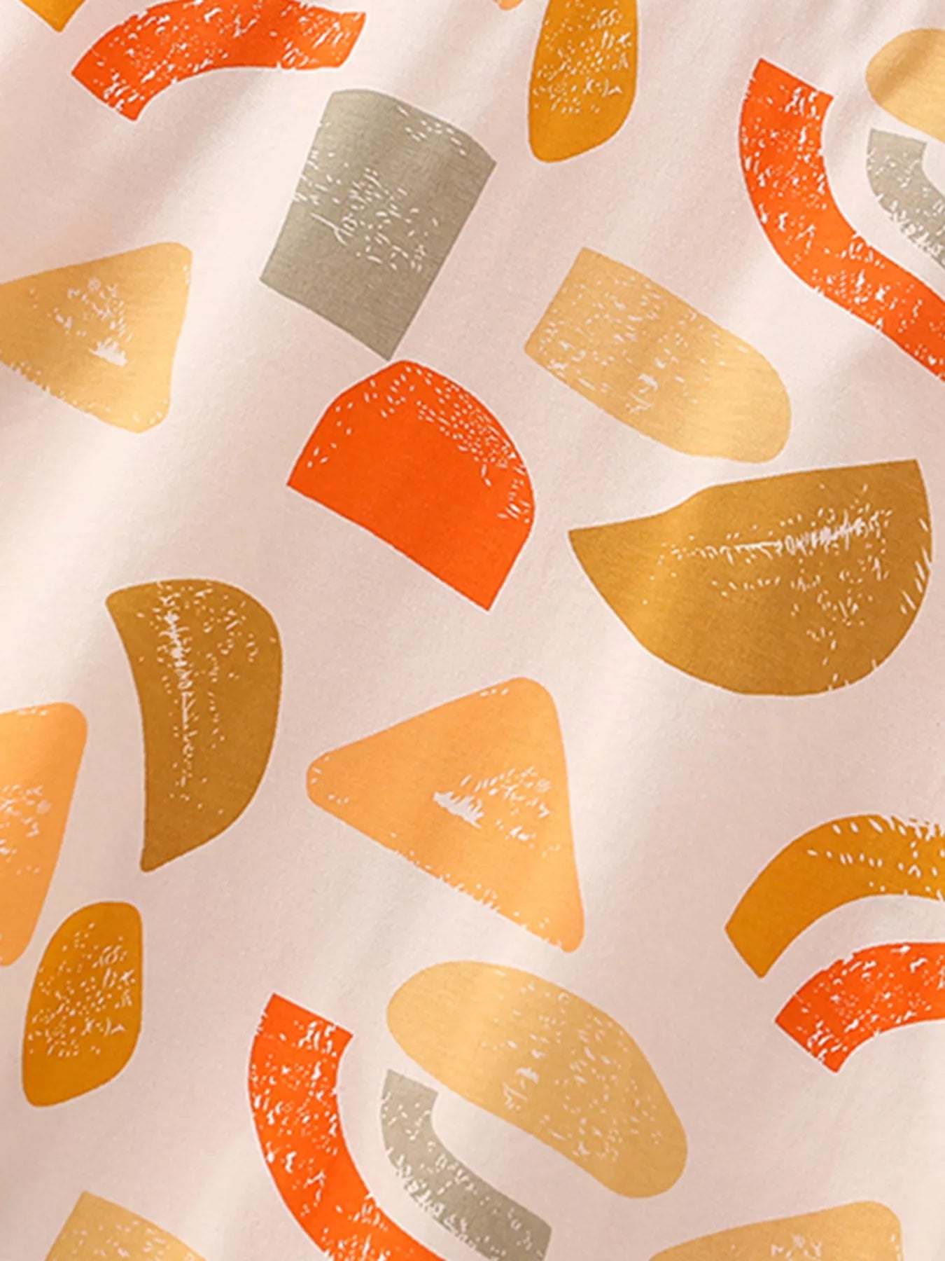 Children's Geometric Print T-Shirt & Shorts Set