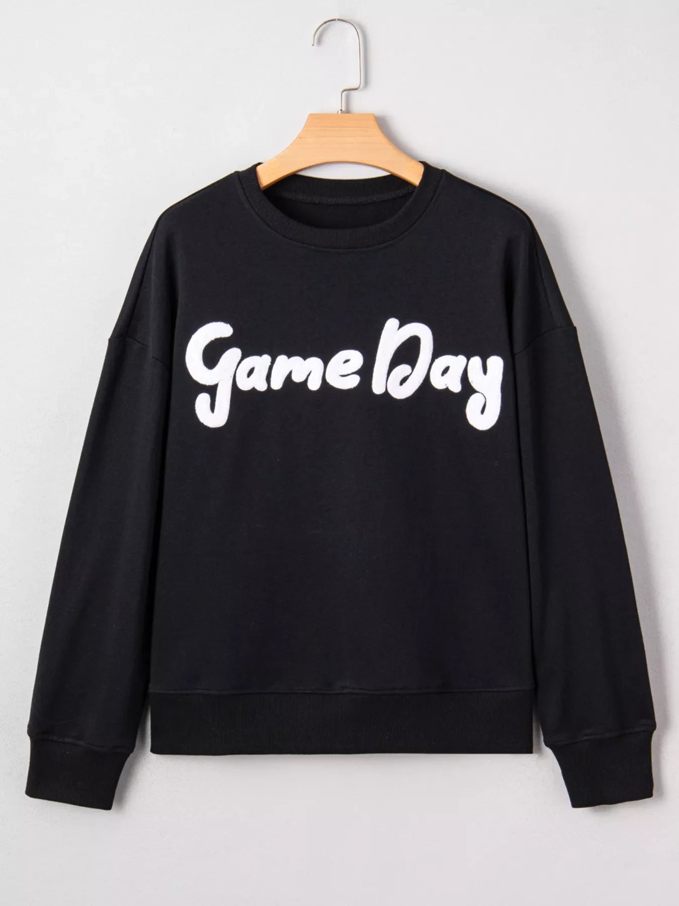 Chenille Game Day Drop Shoulder Sweatshirt