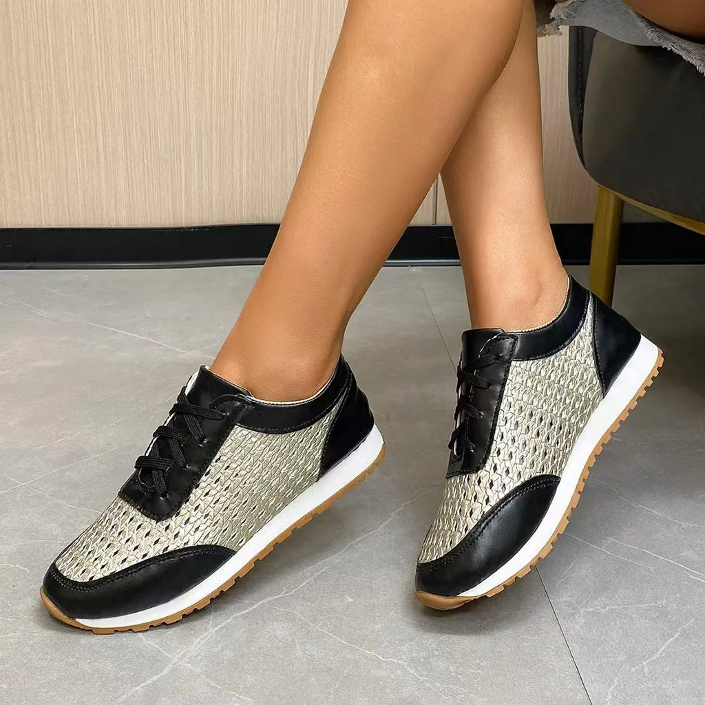 Breathable Lace Up Sneakers