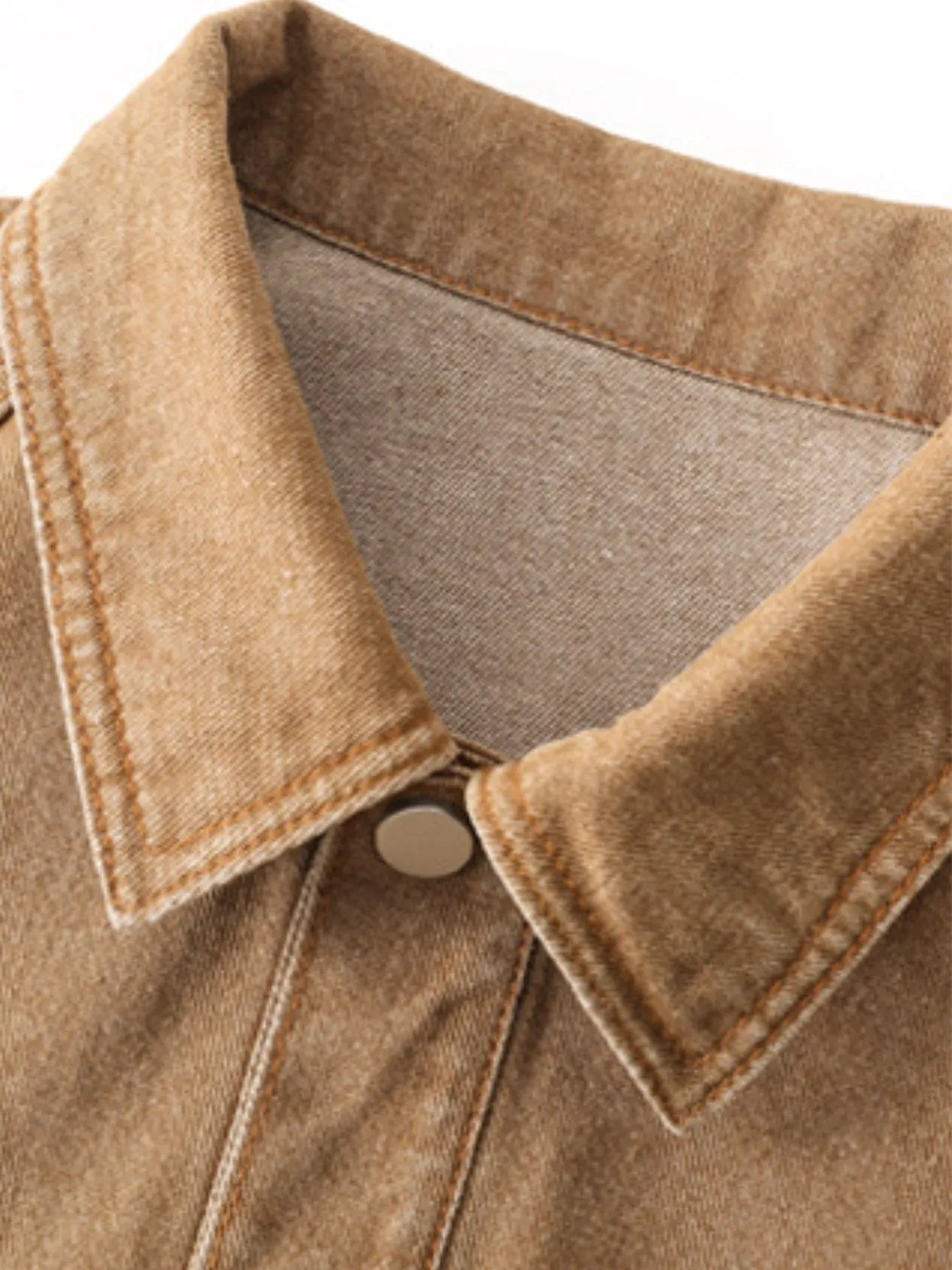 Button Up Long Sleeve Denim Jacket