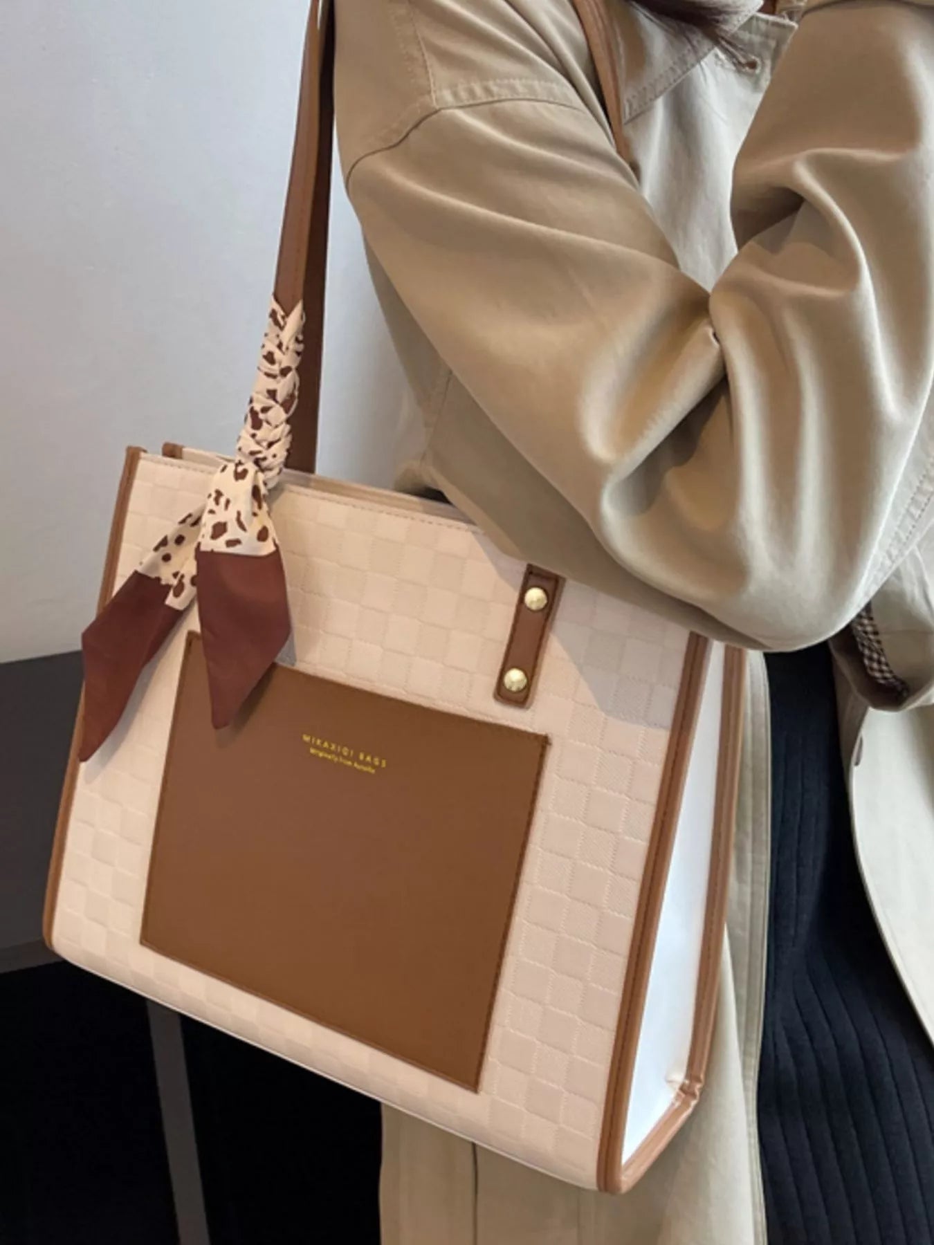 Color Block Shoulder Bag