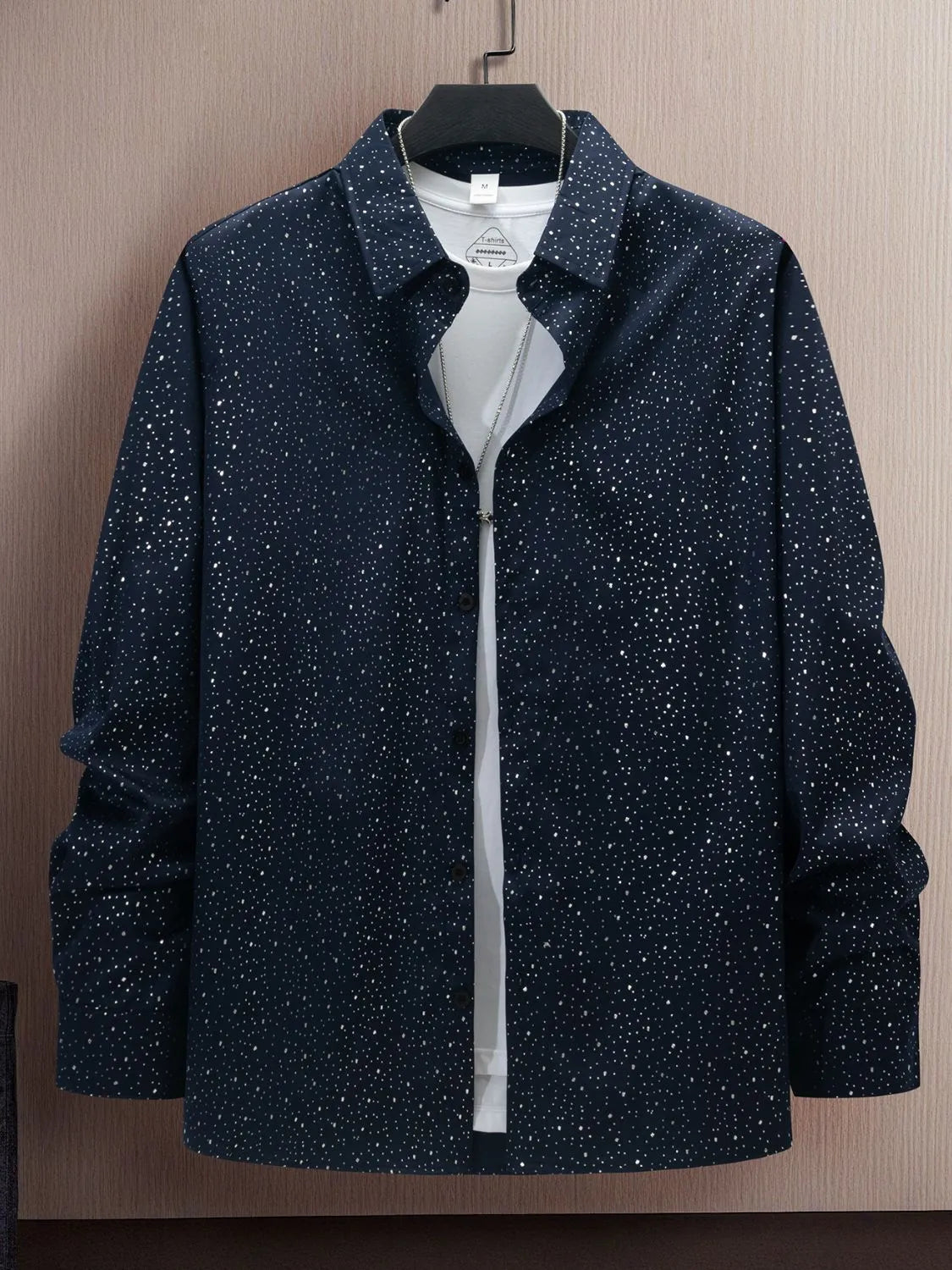 Men's Full Size Button Up Long Sleeve Shirt Plus Size