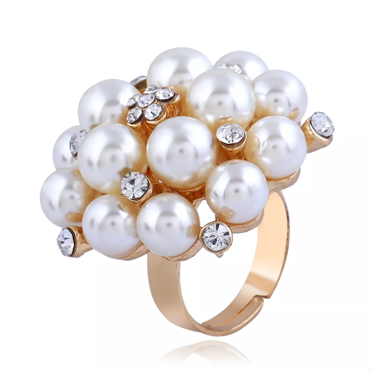 Pearl Cluster Ring