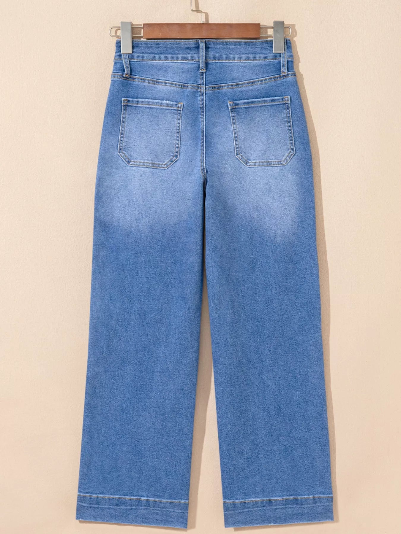 High-Waisted Wide Leg Flare Jeans