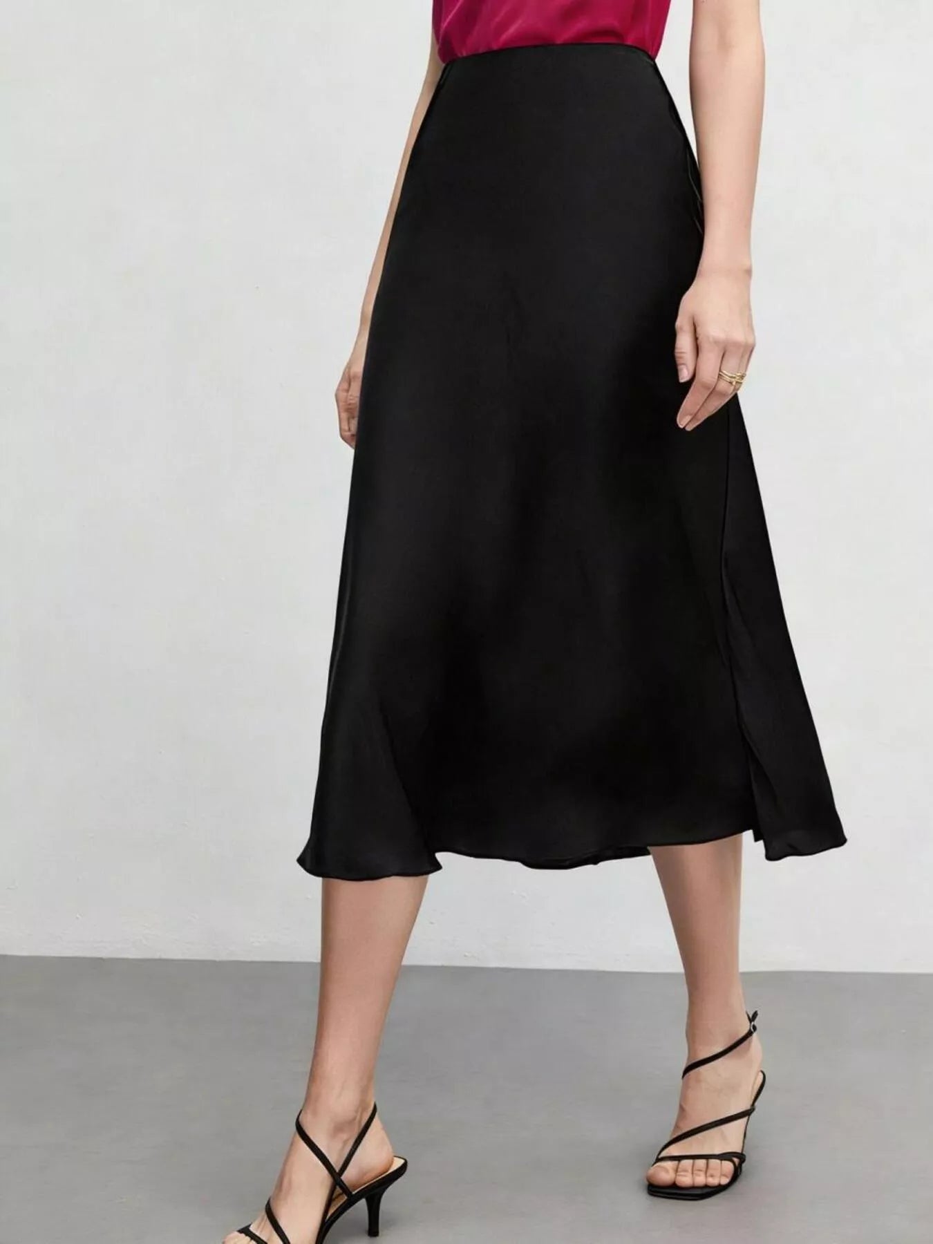 High Waist Midi Skirt