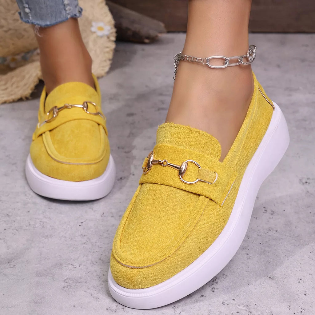 Round Toe Slip-Ons