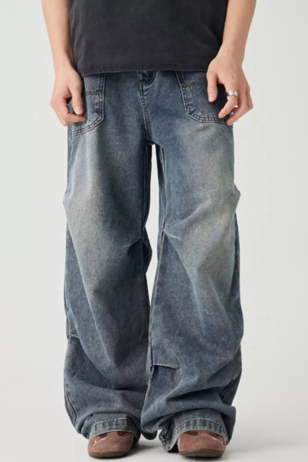 Men's Wide Leg Jeans