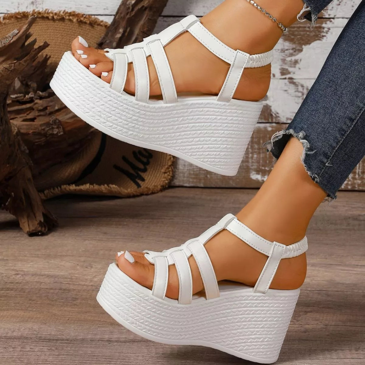Open Toe Wedge Sandals