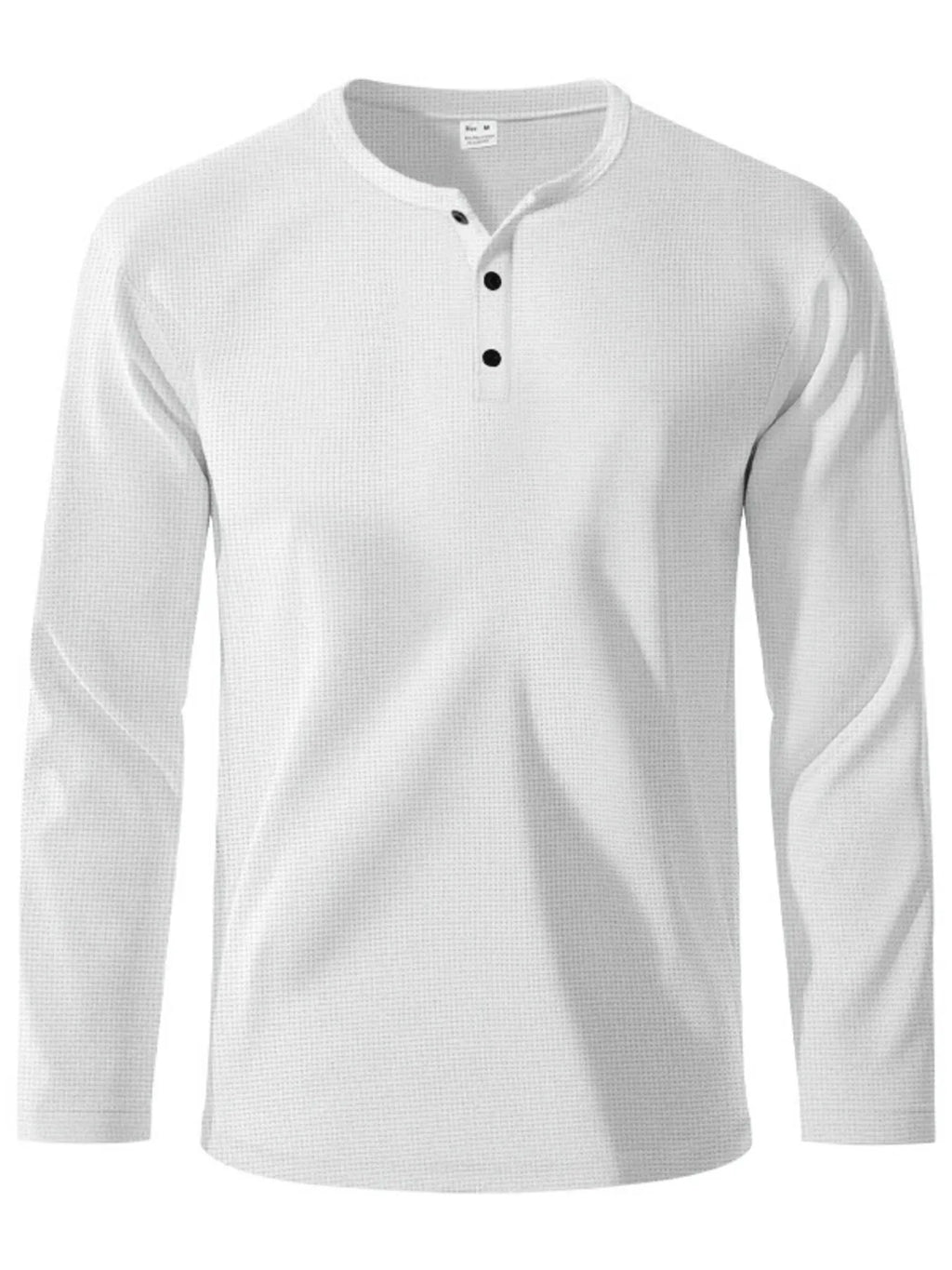 Men's Full Size Button Detail Long Sleeve T-Shirt Plus Size