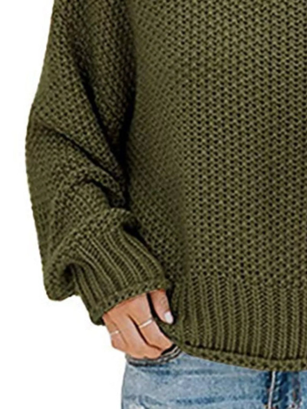 Chunky Knit Turtleneck Sweater