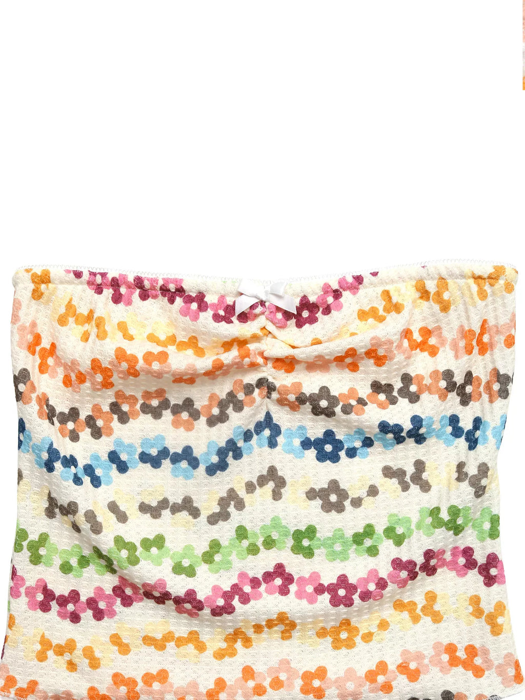 Floral Ruched Tube Top