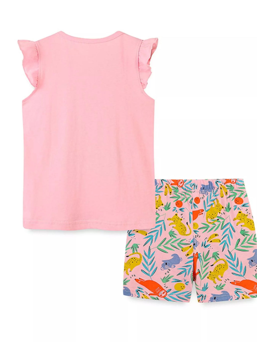 Children's Sleepy Animal Top and Shorts Set