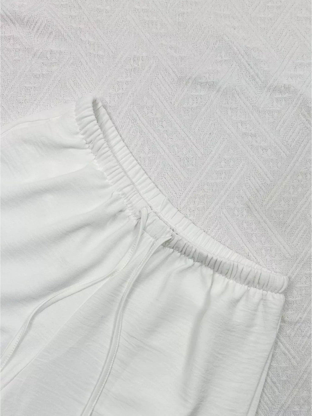 Drawstring Wide Leg Pants