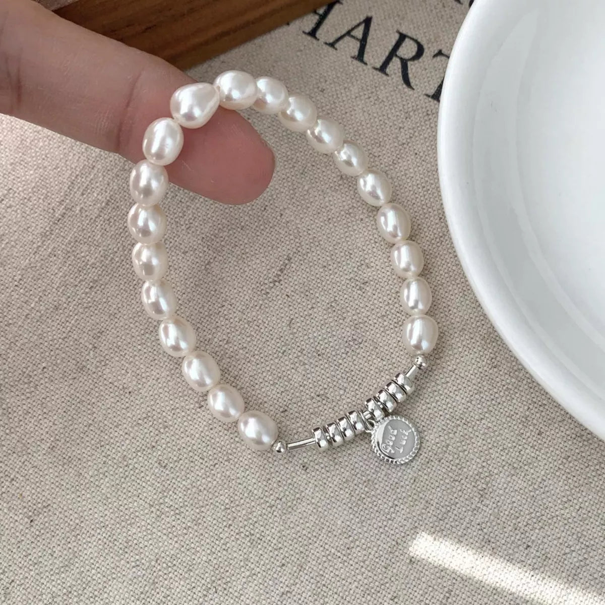 Pearl 925 Sterling Silver Bracelet