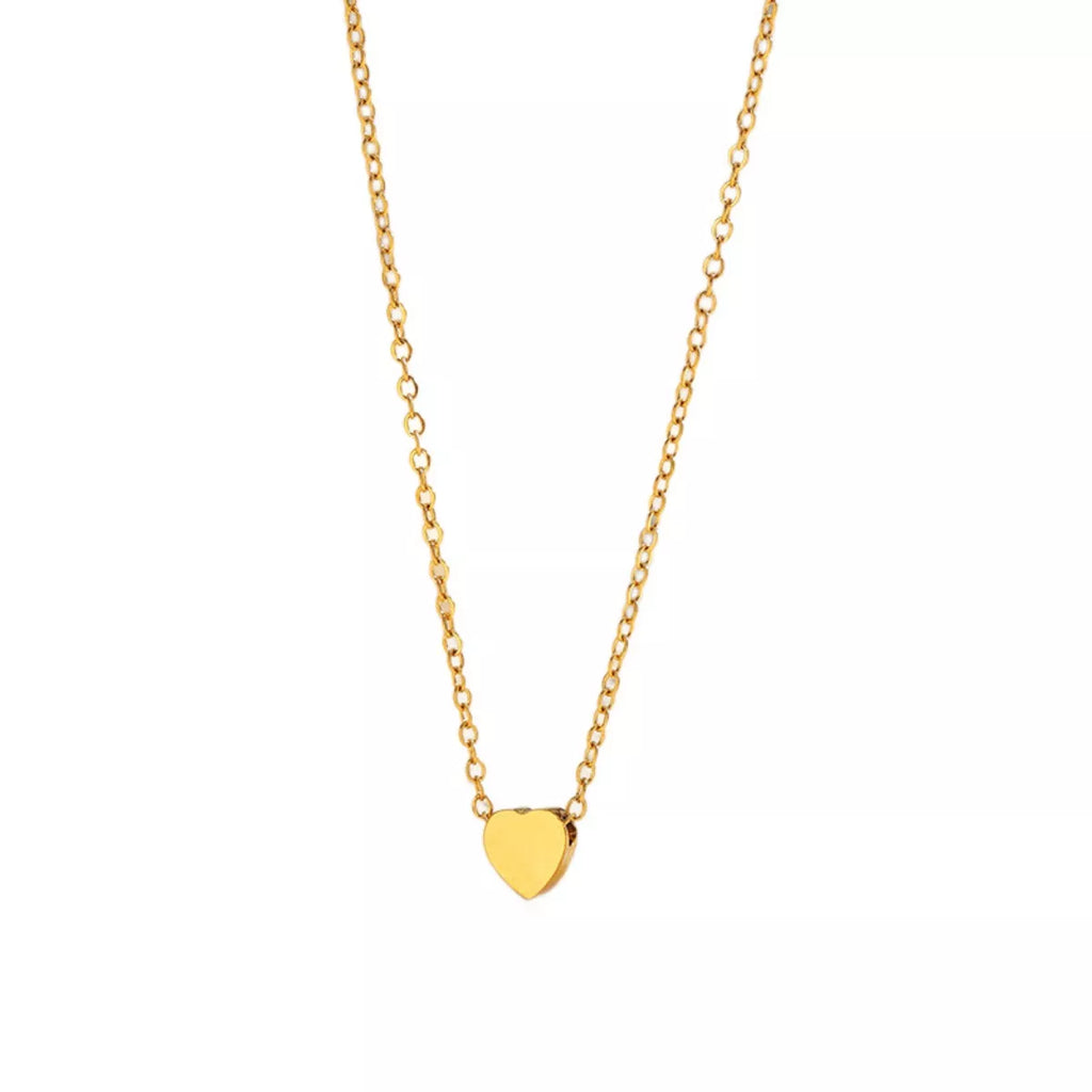 18K Gold-Plated Heart Pendant Necklace