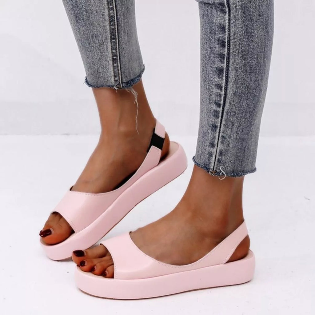 Peep Toe Platform Sandals