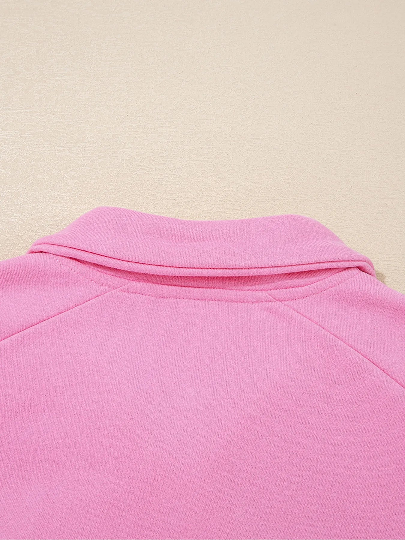 Eyelet Lace Detail Snap Down Sweatshirt